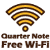 Quarter Note Free Wi-Fi